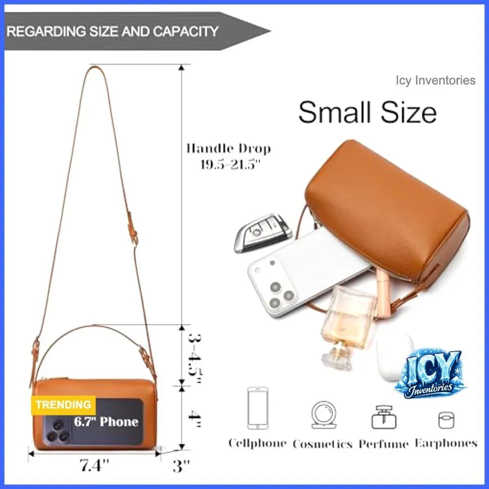 Small Genuine Leather Top Handle Hobo Purse Mini Crossbody Bag